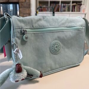 Kipling Light Green Crossbody Bag